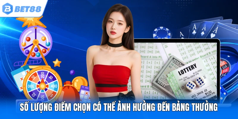 Số lượng điểm chọn có thể ảnh hưởng đến bảng thưởng
